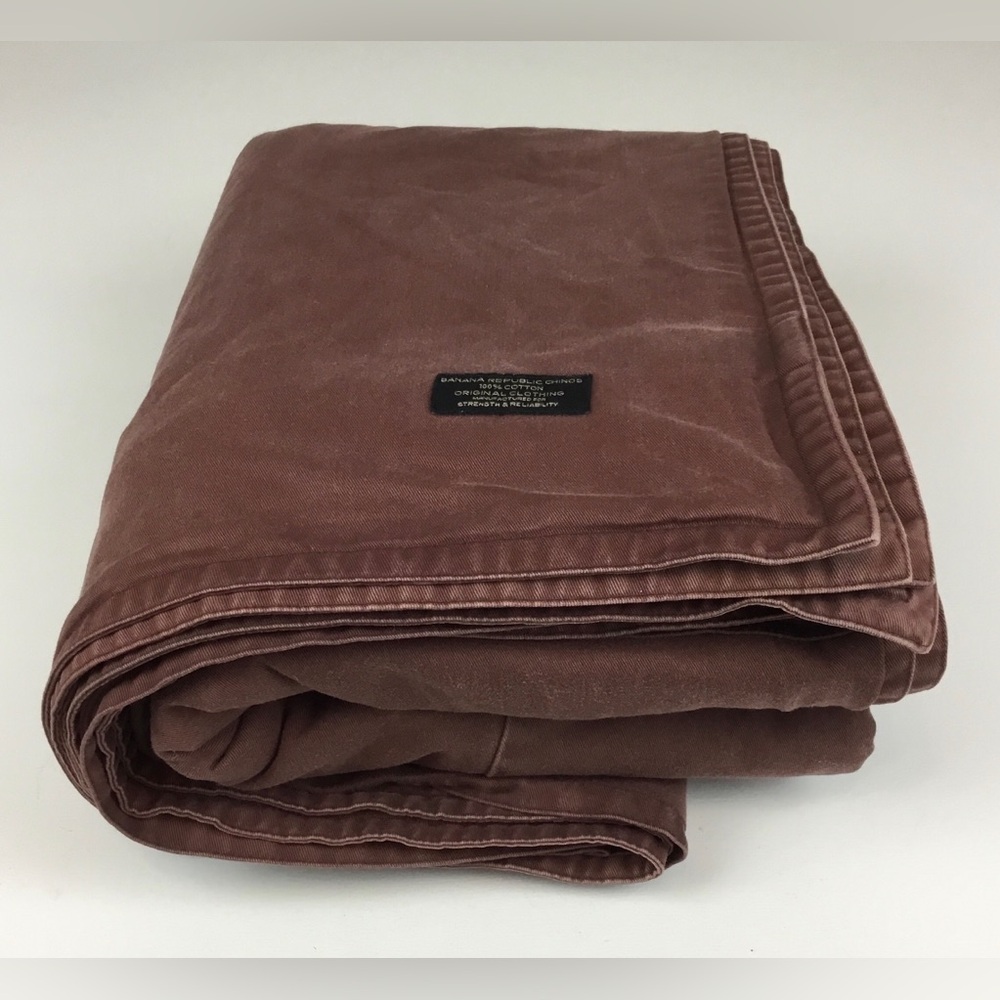Banana Republic Cotton Chino Full Size Duvet Cover Plus 2 Pillow Shams